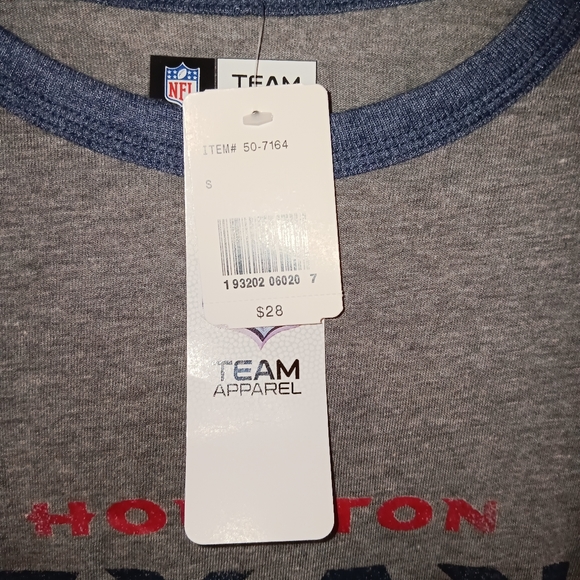 TEAM APPAREL Ladies HOUSTON TEXANS long-sleeved top. Size small - Picture 3 of 4